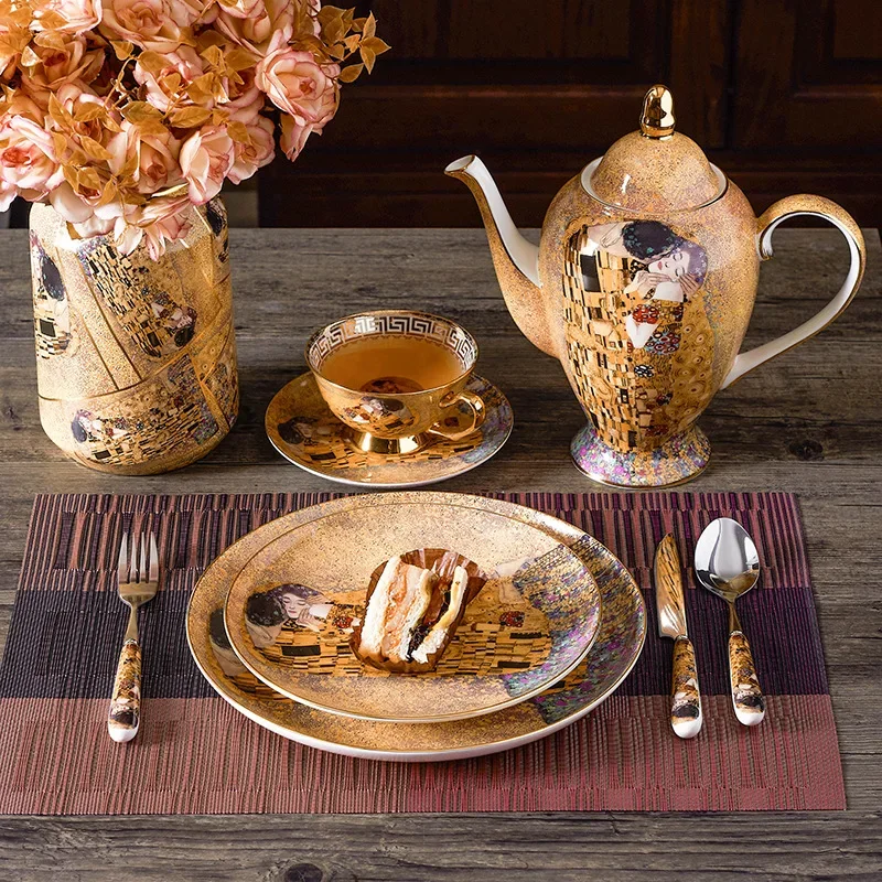 Coffee Tea Creamer - Gustav Klimt Bone China Coffee Set