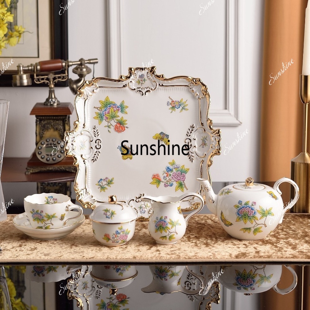Coffee Tea Creamer - Hungarian Floral Garden Afternoon Tea Set