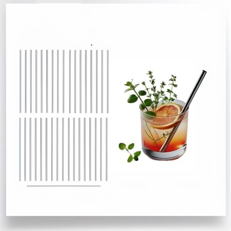 Juice Tea Coffee - 20Pcs Reusable Durable Stainless Steel Drinking