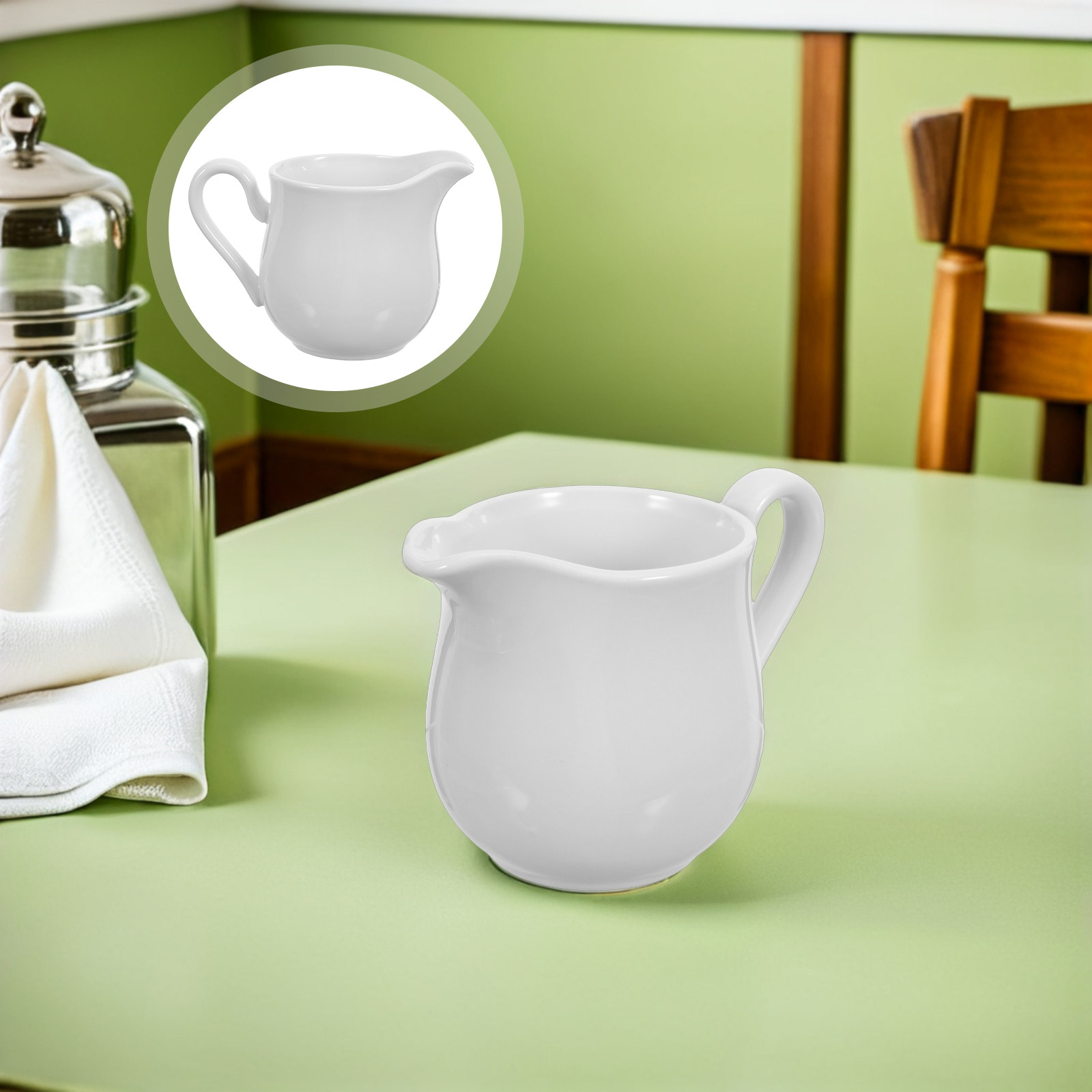 Coffee Tea Creamer - 350Ml Small Ceramic Pitcher Versatile Sauce