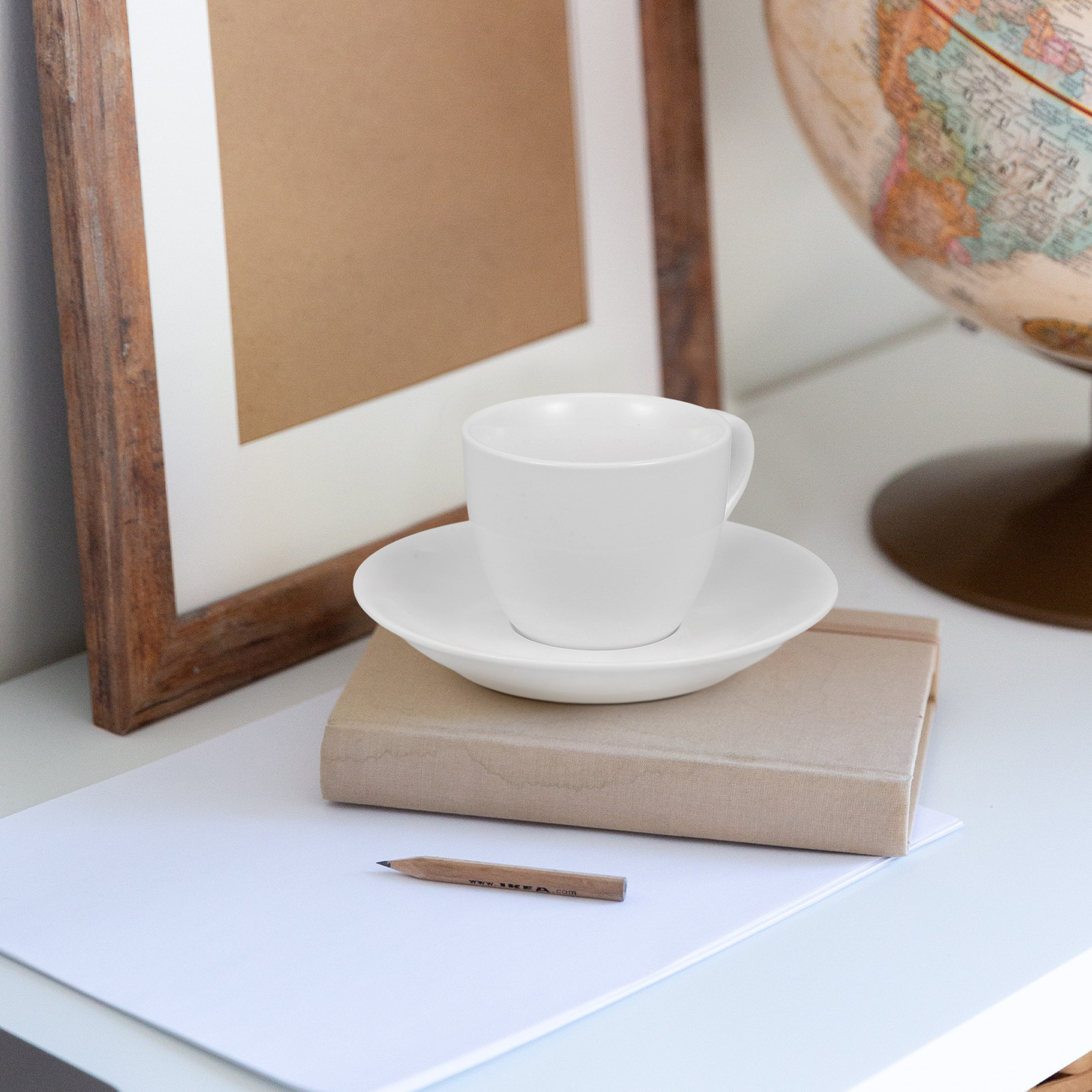 1Set Simple Coffee Cup Set wit - Juice Tea Coffee recension och pris