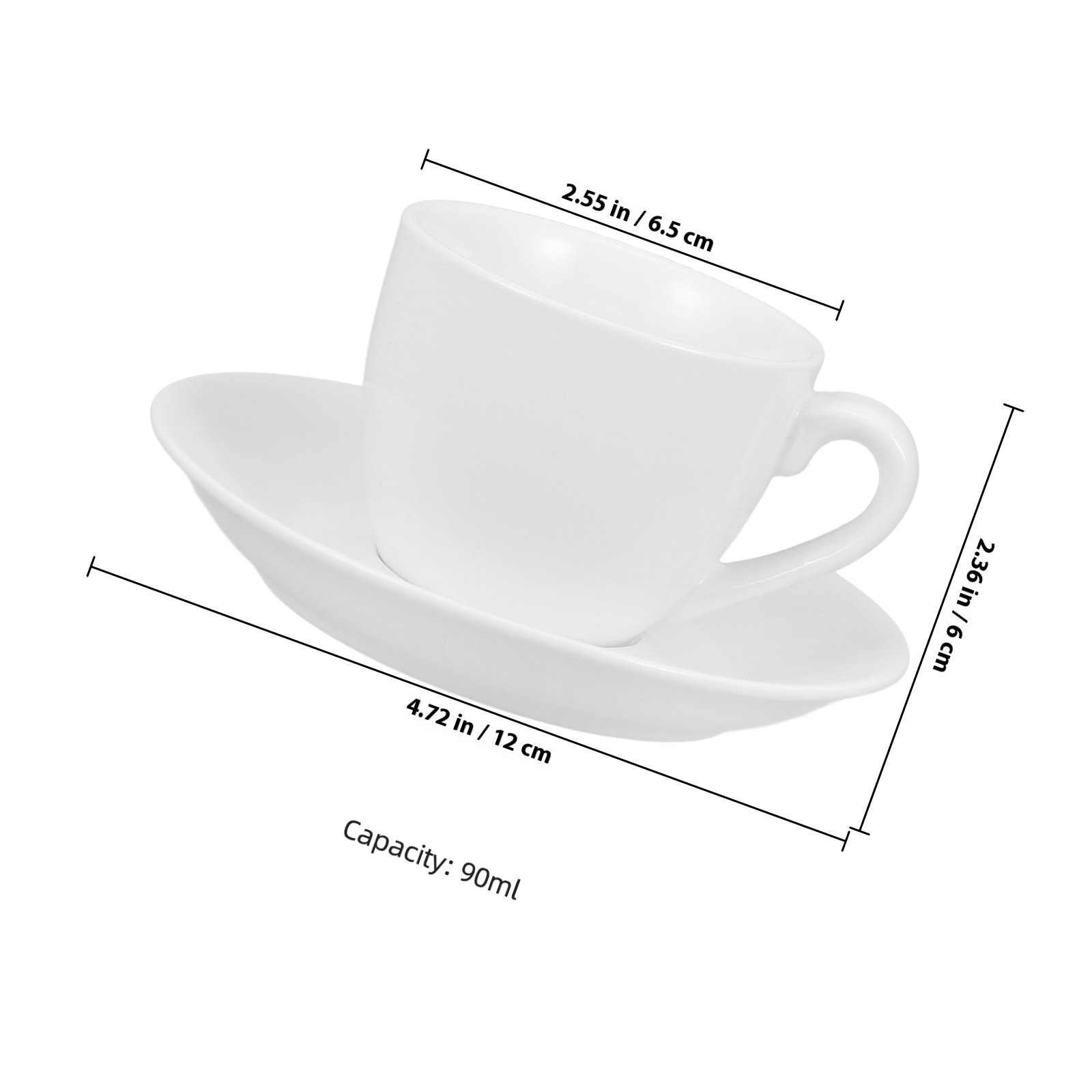 1Set Simple Coffee Cup Set wit - Juice Tea Coffee recension och pris