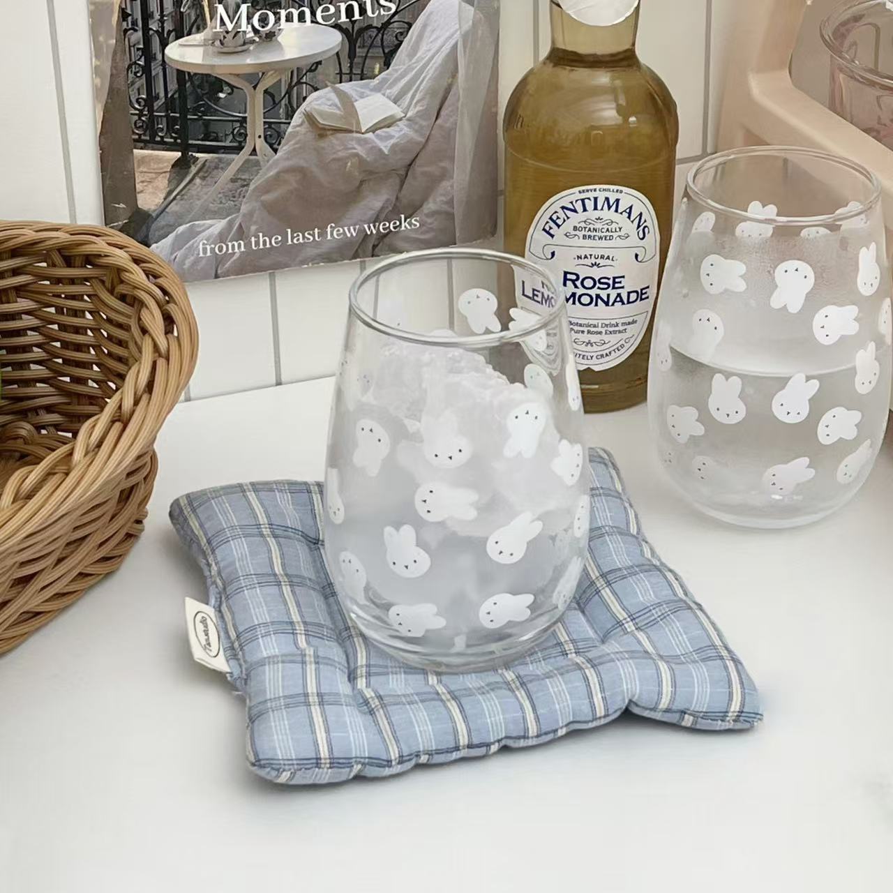 Cute Miffy Rabbit Printed Glas - Coffee And Tea Glass recension och pris