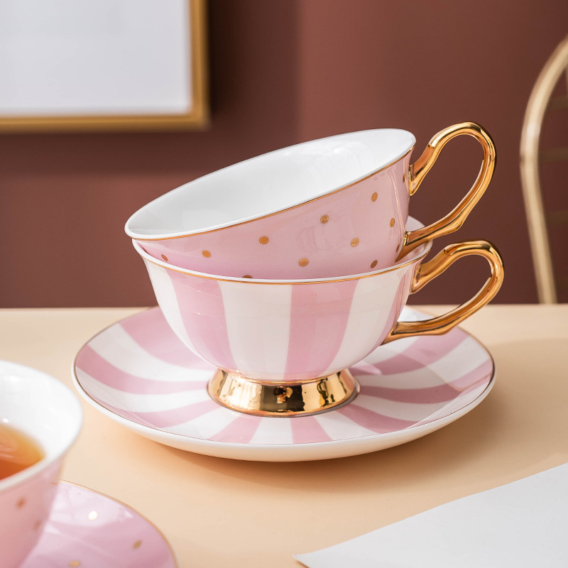 Ceramic Pink Coffee Mugs with  - Coffee Tea Game recension och pris