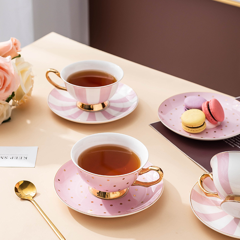 Ceramic Pink Coffee Mugs with  - Coffee Tea Game recension och pris