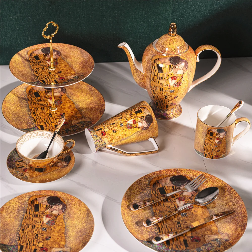 Gustav Klimt Bone China Coffee - Coffee Tea Creamer recension och pris