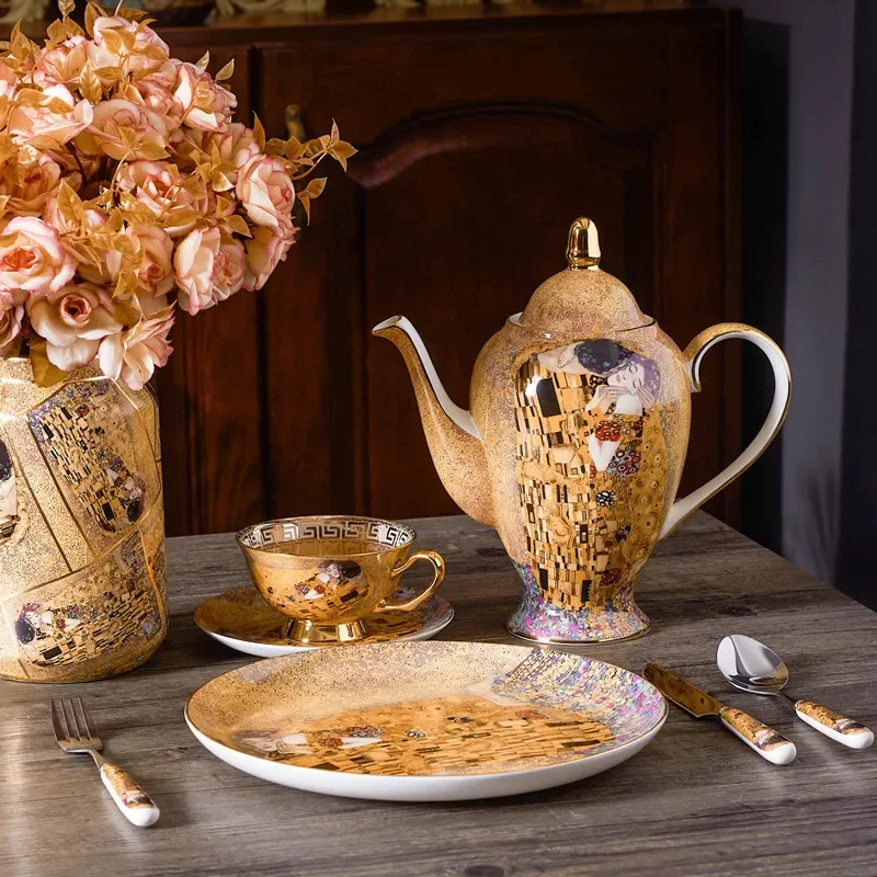 Gustav Klimt Bone China Coffee - Coffee Tea Creamer recension och pris