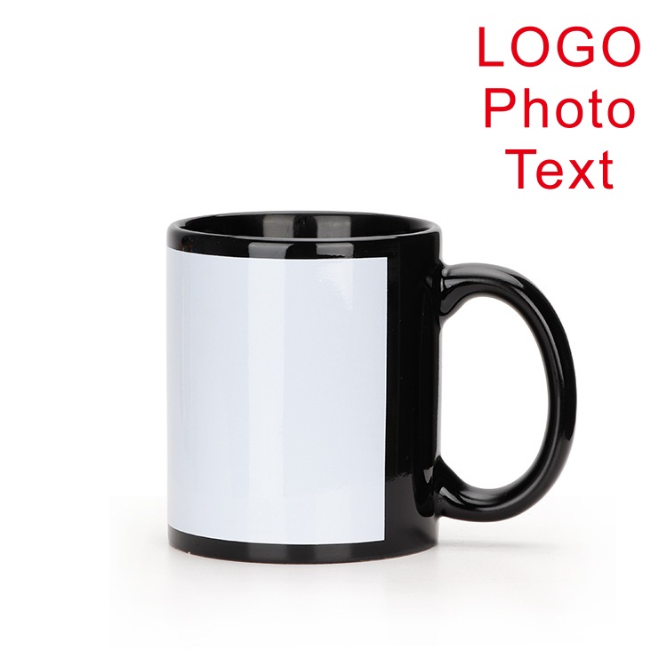 Black Cup DIY LOGO Ceramic 350 - Coffee Tea Photos recension och pris
