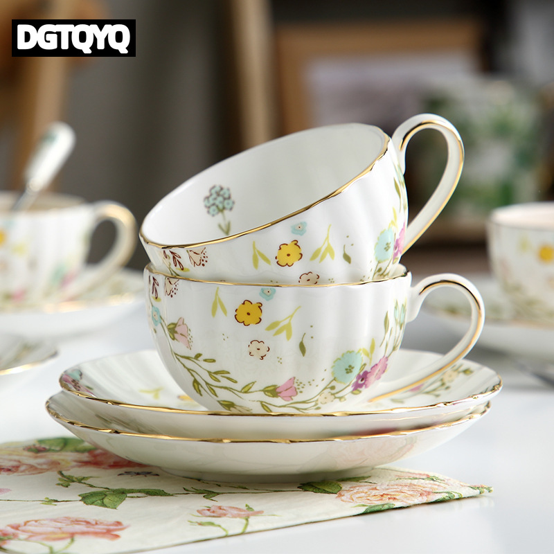 2Pcs Vintage Floral Ceramic Co - Coffee Tea Game recension och pris