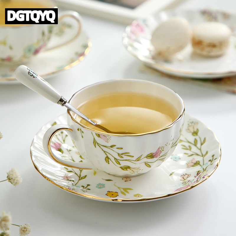 2Pcs Vintage Floral Ceramic Co - Coffee Tea Game recension och pris