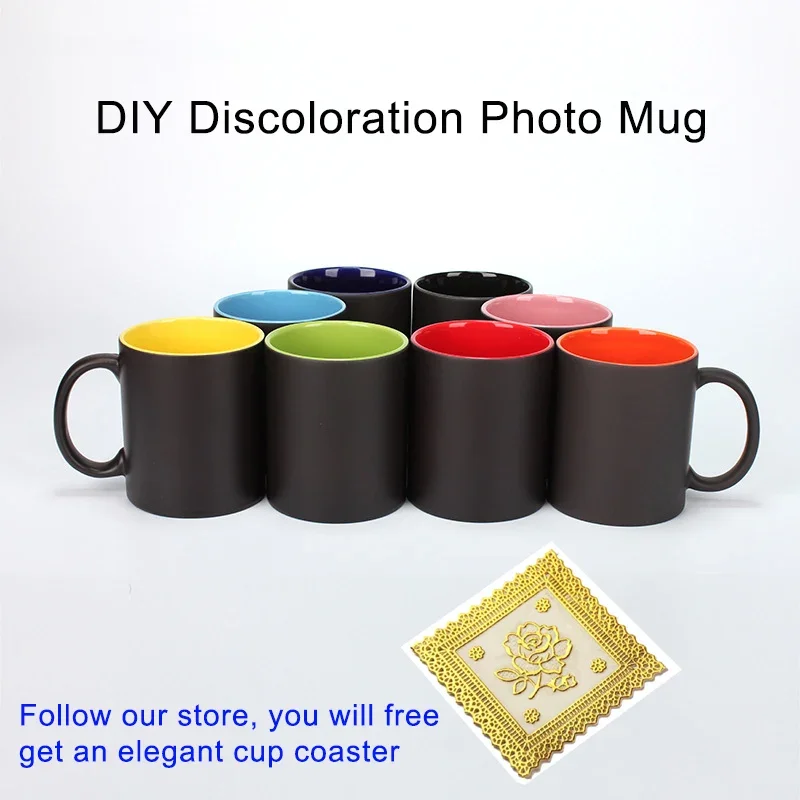 DIY Photo Black mug Magic Colo - Coffee Tea Photos recension och pris