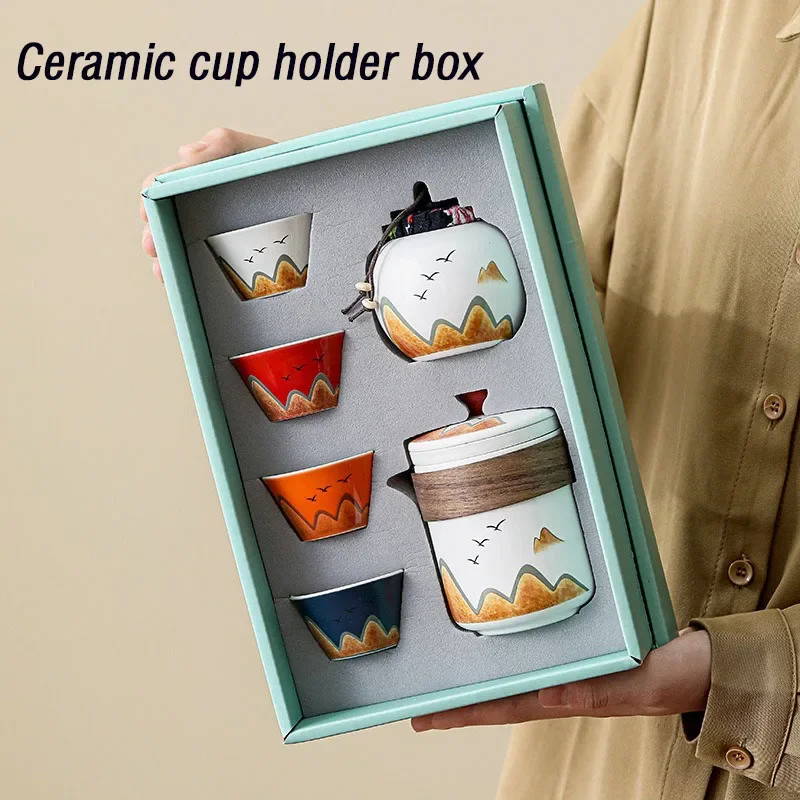 Gift Box,Chinese Style Ceramic - Coffee Tea Game recension och pris