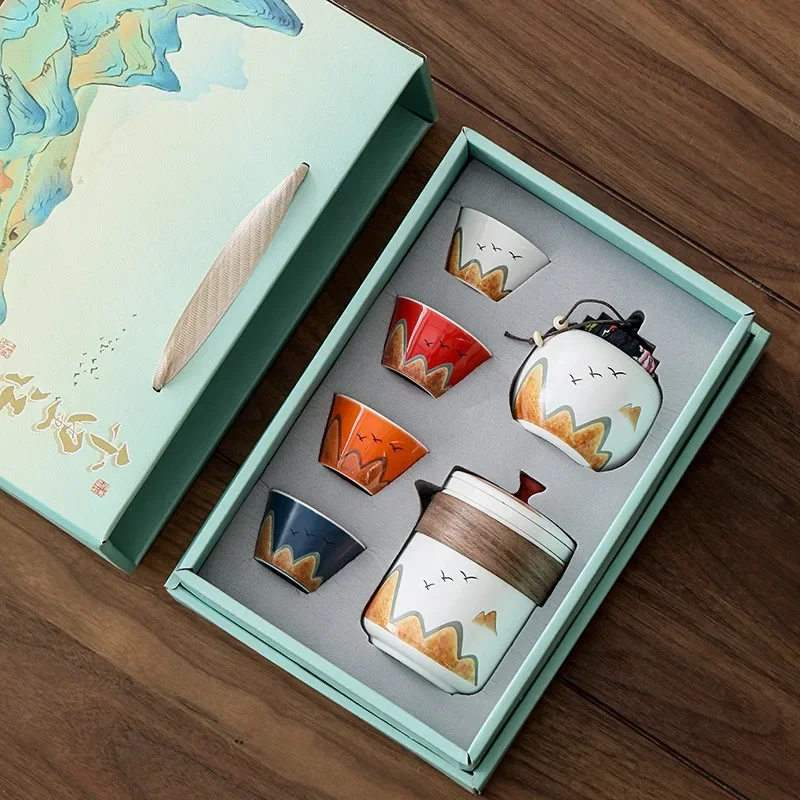 Gift Box,Chinese Style Ceramic - Coffee Tea Game recension och pris