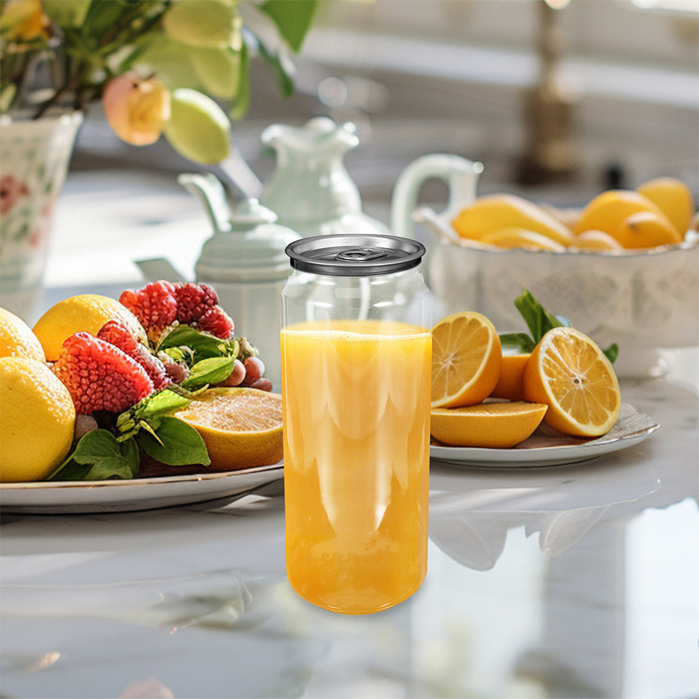 5pcs Clear Beverage Cans Empty - Juice Tea Coffee recension och pris