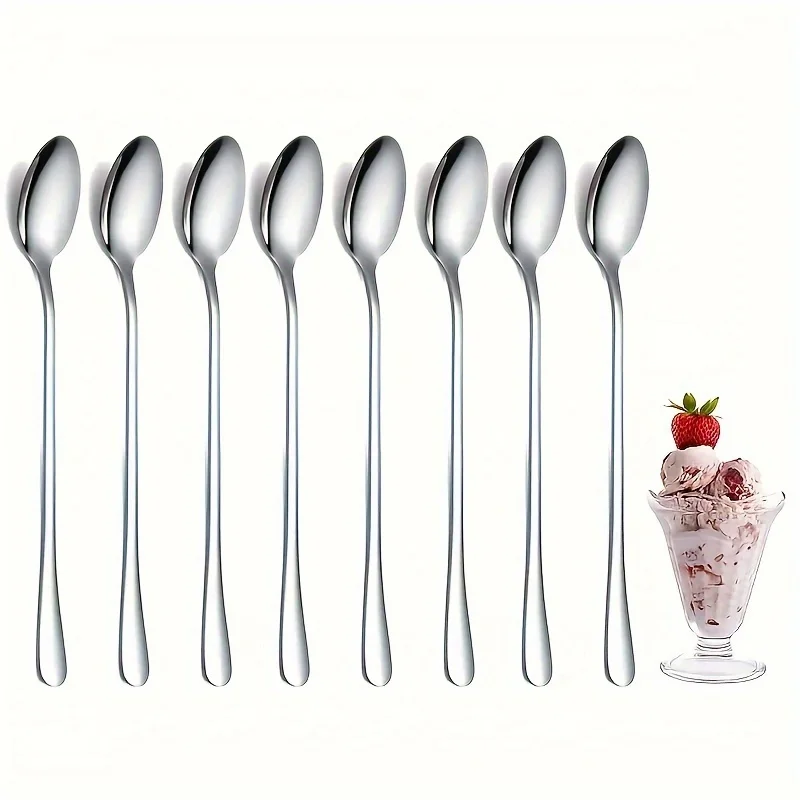 Stainless Steel 1/10pcs Long H - Coffee Tea Game recension och pris