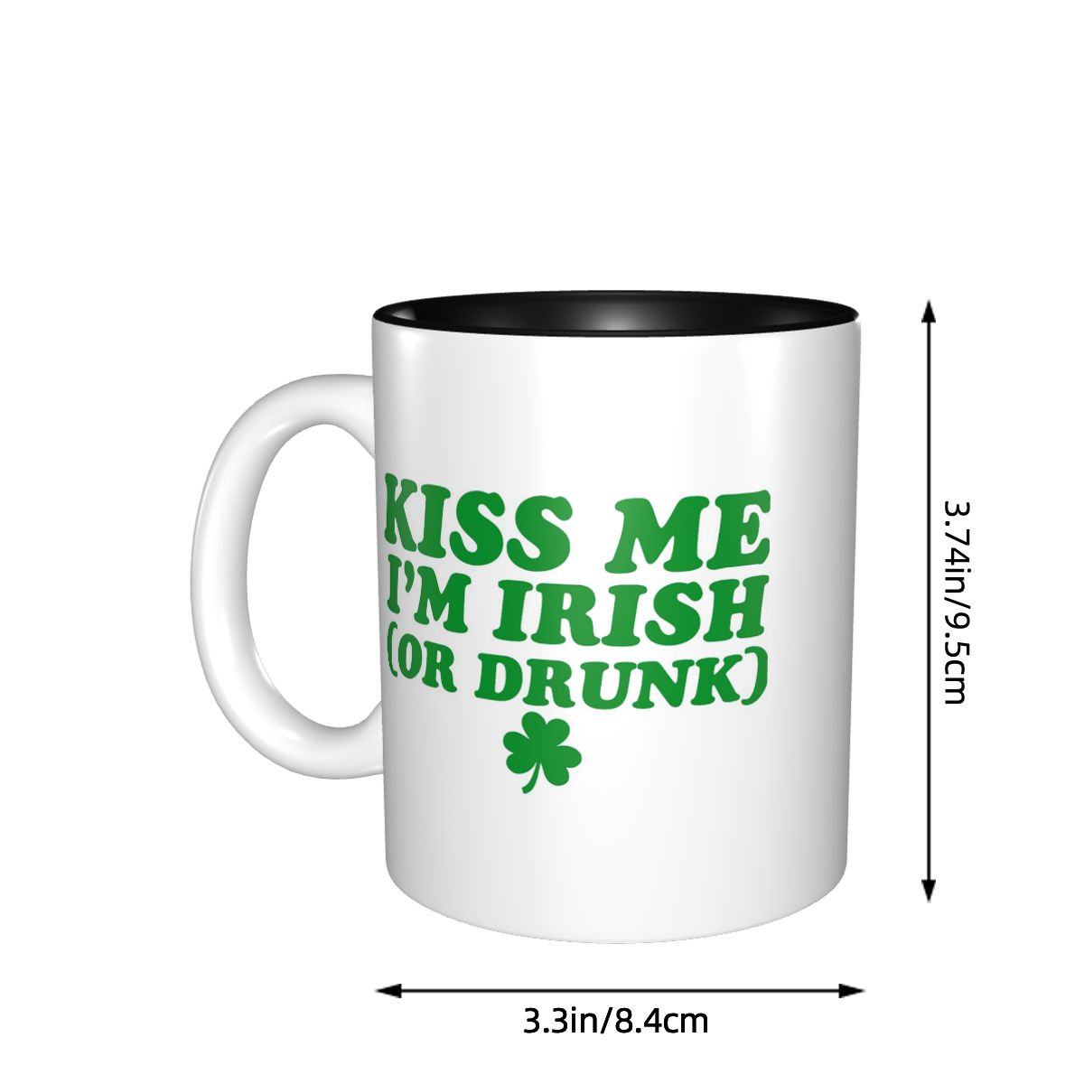 Kiss Me I'm Irish Mug Funny Ce - Coffee Tea With Me recension och pris