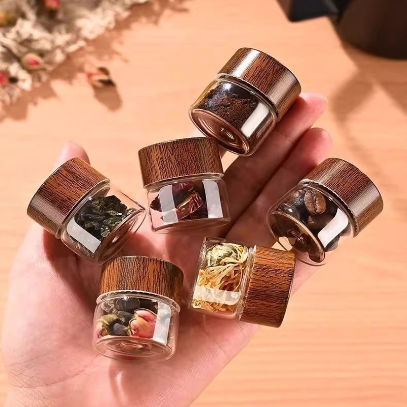 Mini Glass Sealed Jar Food Gra - Coffee Tea Creamer recension och pris