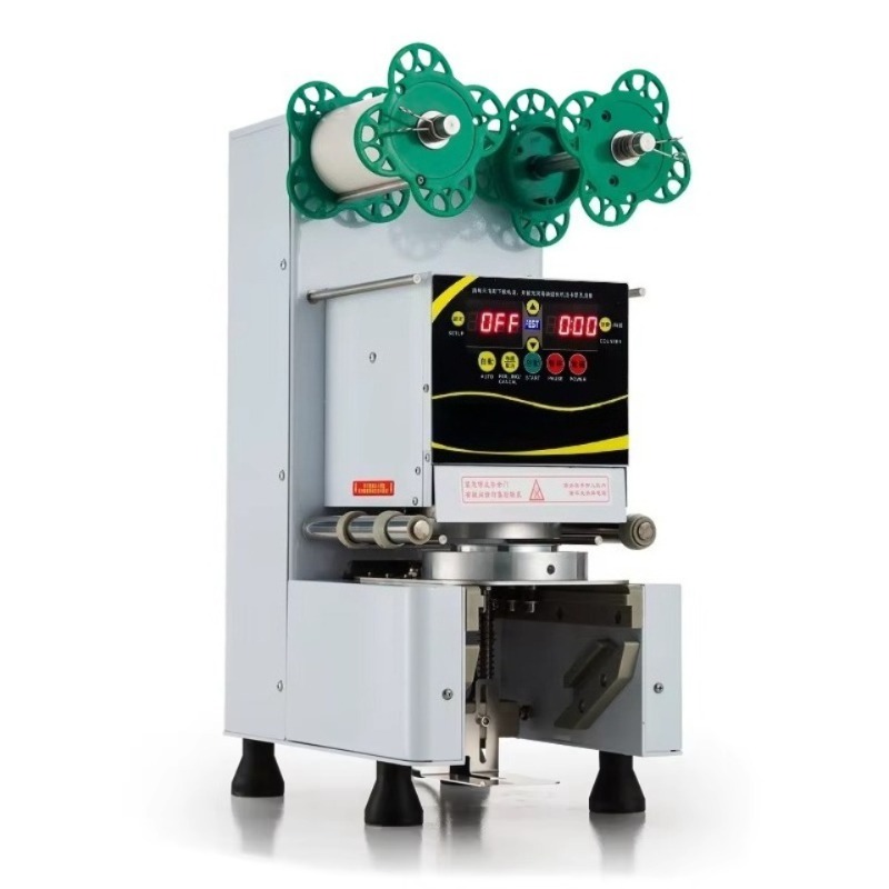 Automatic Plastic Cup Sealing  - Juice Tea Coffee recension och pris