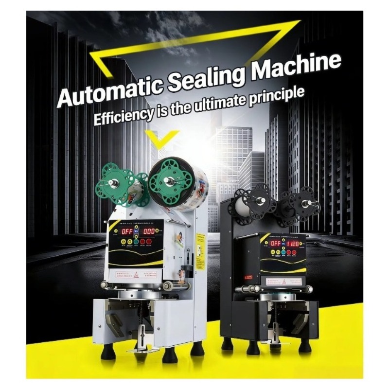 Automatic Plastic Cup Sealing  - Juice Tea Coffee recension och pris