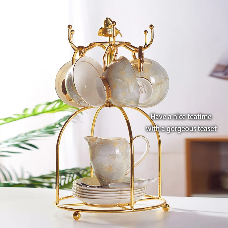 Marble Bone China Coffee Set M - Coffee Tea Creamer recension och pris