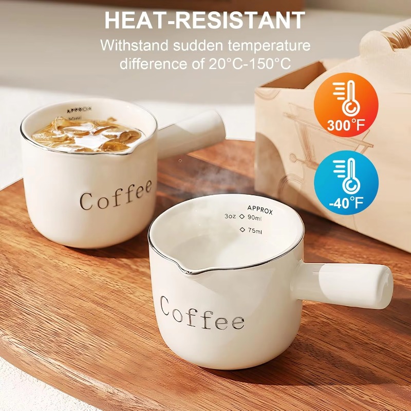 Mini Ceramic Coffee Cup with H - Coffee Tea Creamer recension och pris