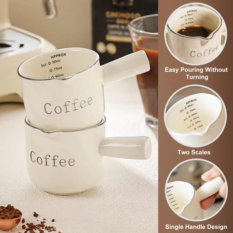 Mini Ceramic Coffee Cup with H - Coffee Tea Creamer recension och pris