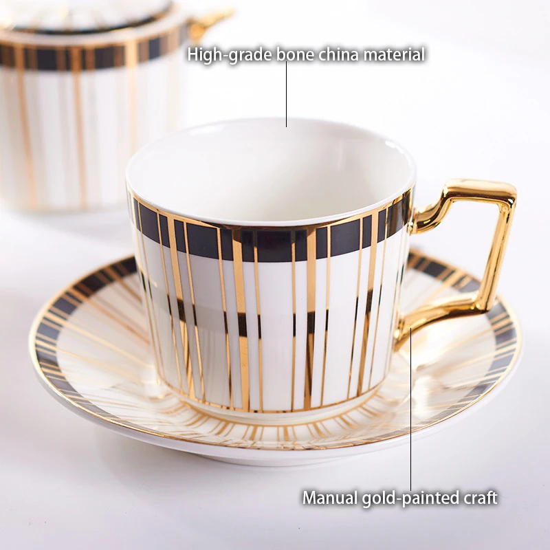 Gold Inlay Bone China Coffee S - Coffee Tea Creamer recension och pris