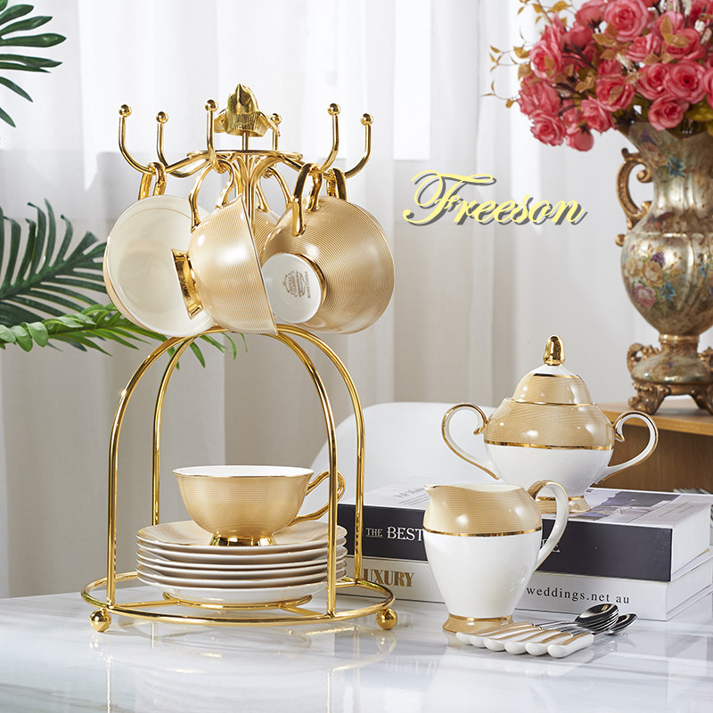 Luxury Gold Bone China Coffee  - Coffee Tea Creamer recension och pris