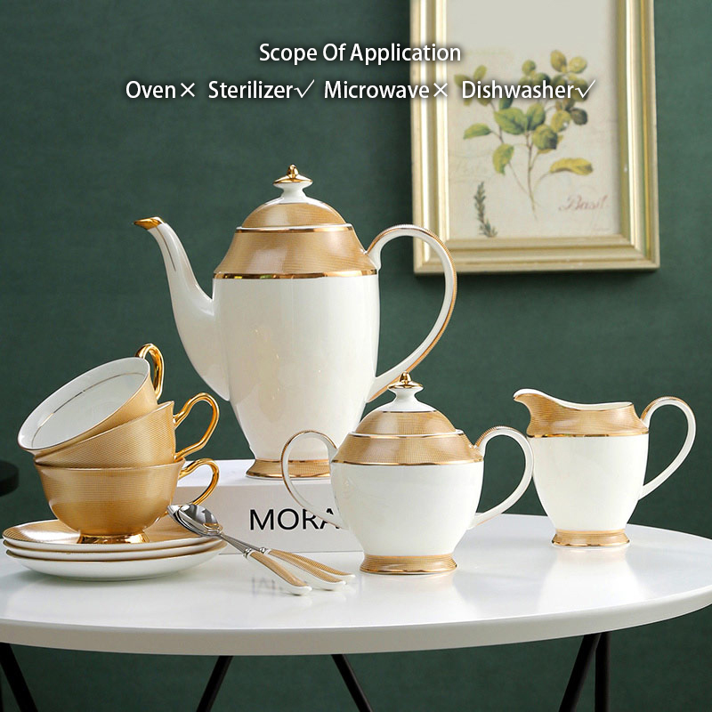 Luxury Gold Bone China Coffee  - Coffee Tea Creamer recension och pris