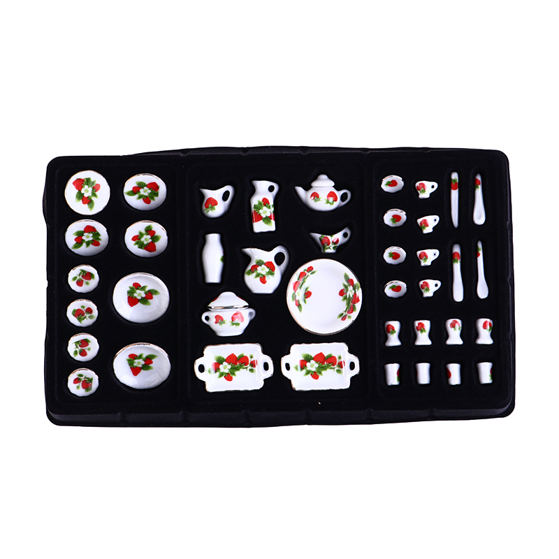 1 Set 1:12 Miniature Doll Hous - Coffee Tea Game recension och pris