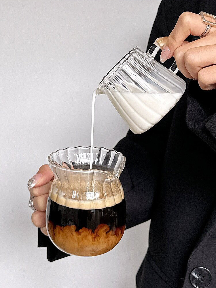 High Borosilicate Glass Milk P - Coffee Tea Creamer recension och pris