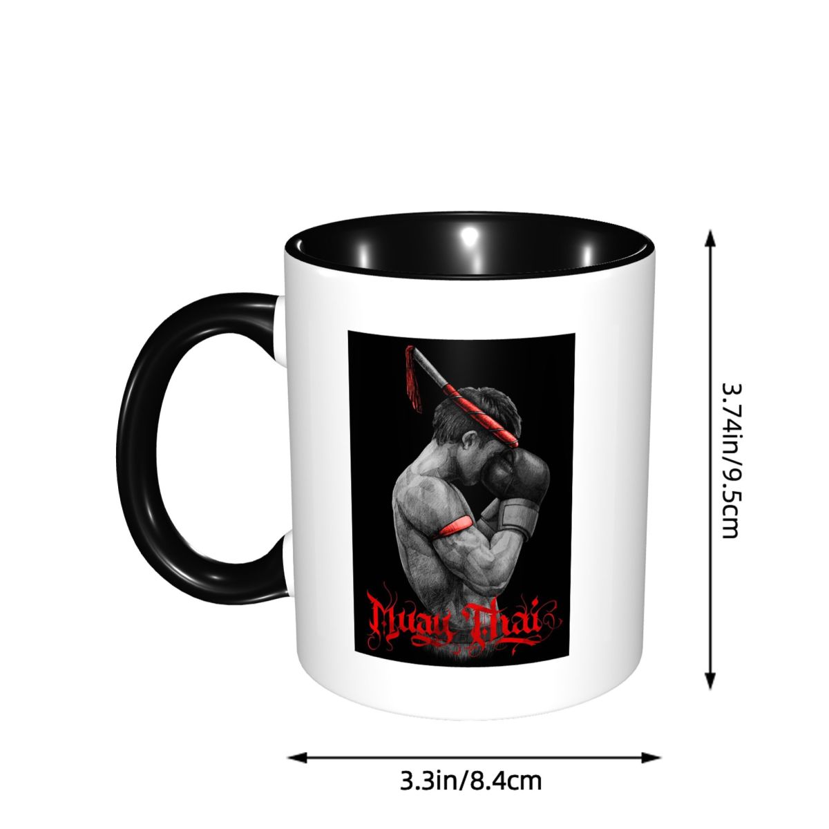 Muay Thai Boxing Fighter Mug F - Coffee Tea Thai recension och pris