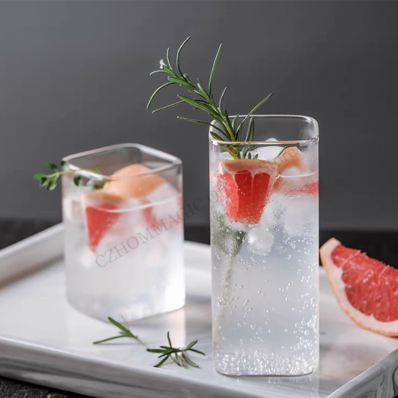 6/4/2/1Pcs Square Glass Cup Co - Juice Tea Coffee recension och pris