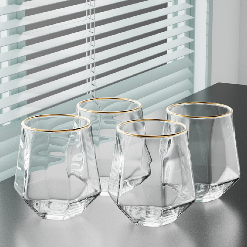 320ml 4pcs Set Hexagonal Cup W - Juice Tea Coffee recension och pris