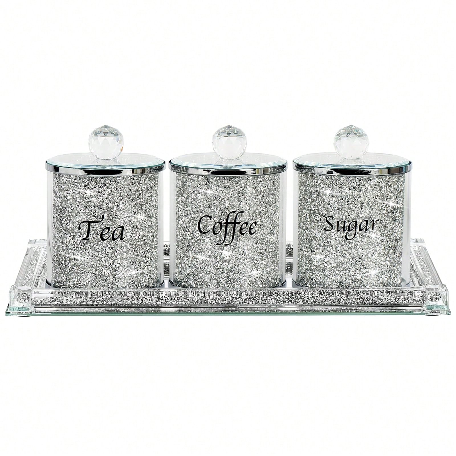 Coffee Sugar Tea Canister Set  - Coffee And Tea Bar recension och pris