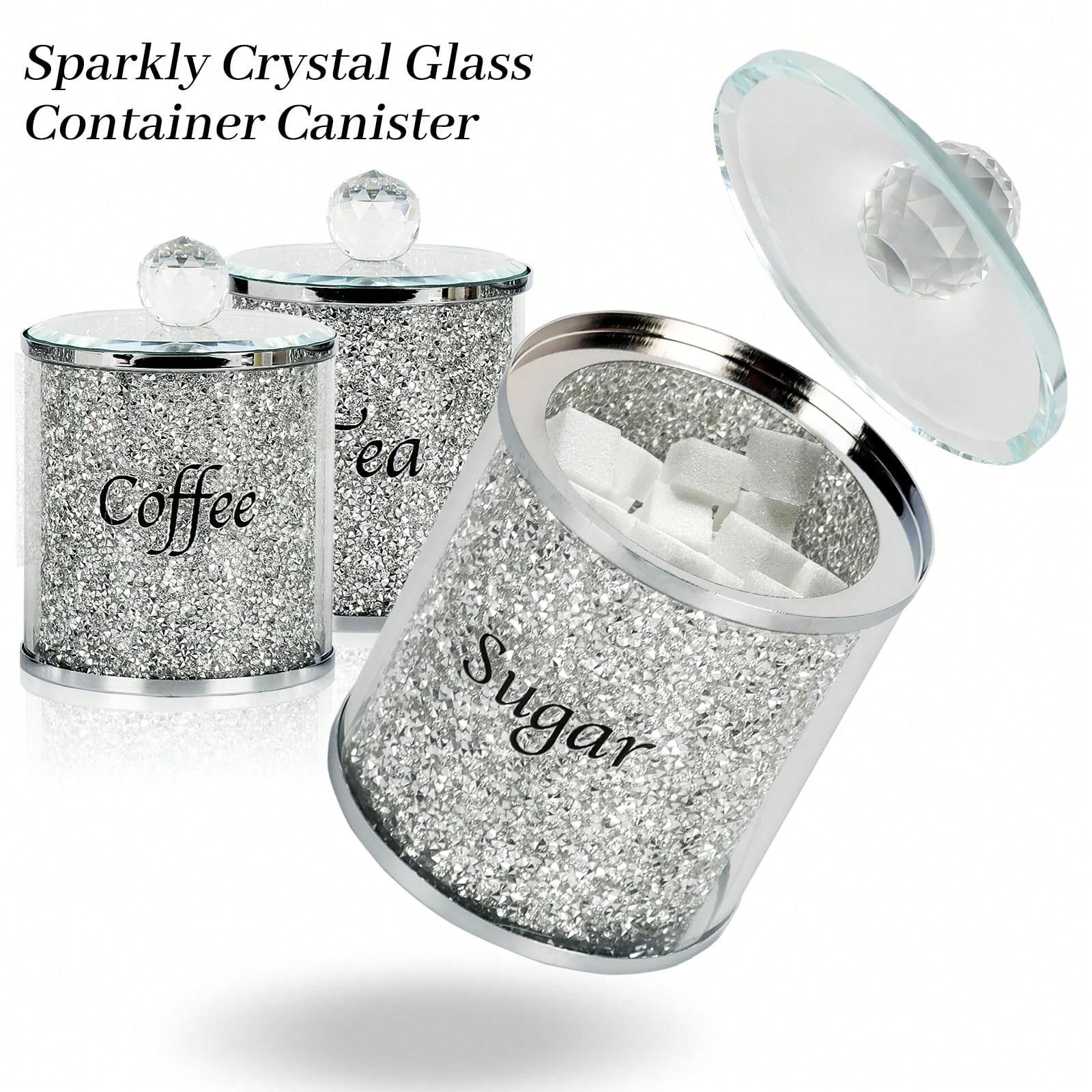 Coffee Sugar Tea Canister Set  - Coffee And Tea Bar recension och pris