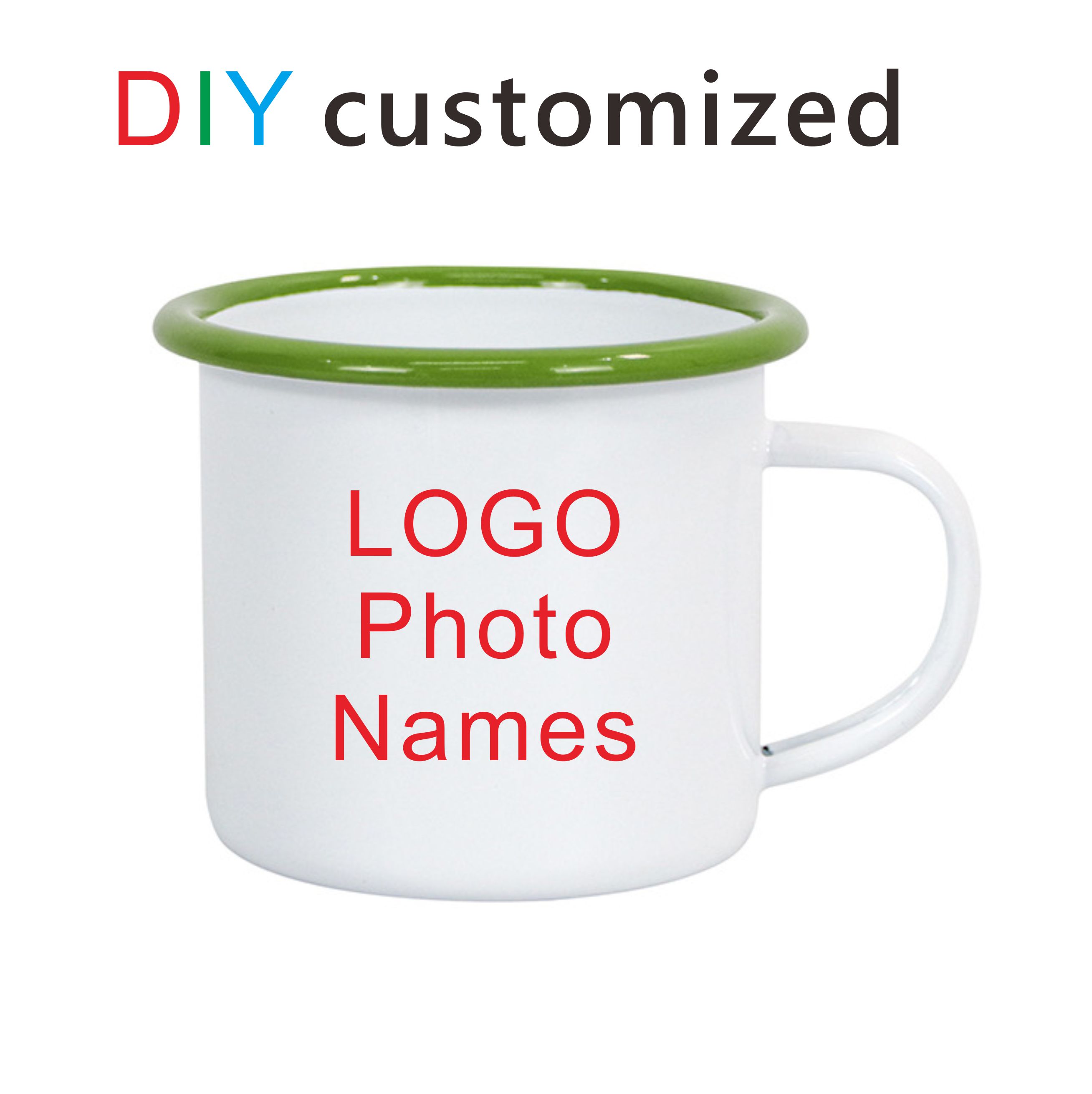 Customized Enamel Metal Mug 35 - Coffee Tea Photos recension och pris