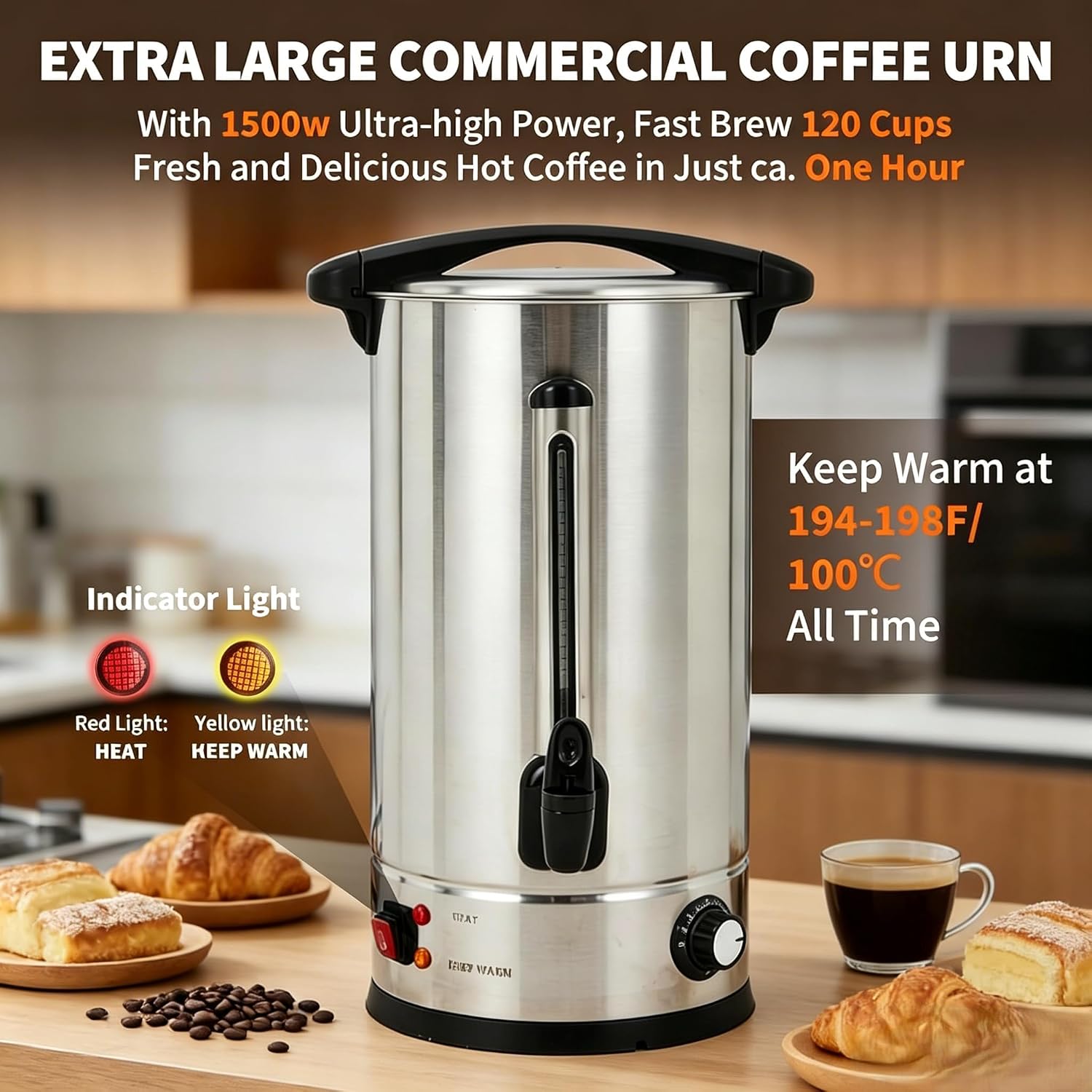 Tacleekii 18L Commercial Coffe - Coffee Tea Urn recension och pris